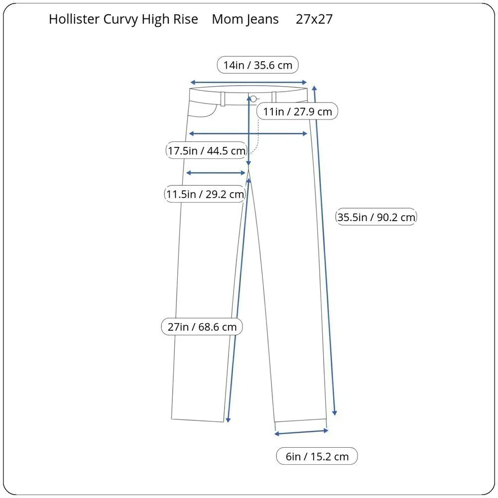 Hollister Size 27 Curvy High Rise Colorblock Black Cotton Denim Mom Jeans Y2K